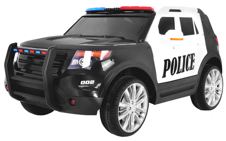 Електромобіль Ramiz SUV Police Чорно-білий (5903864904703) - зображення 1