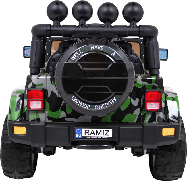 Електромобіль для дітей Ramiz Full Time 4WD Камуфляжний лакований (5903864914481) - зображення 7