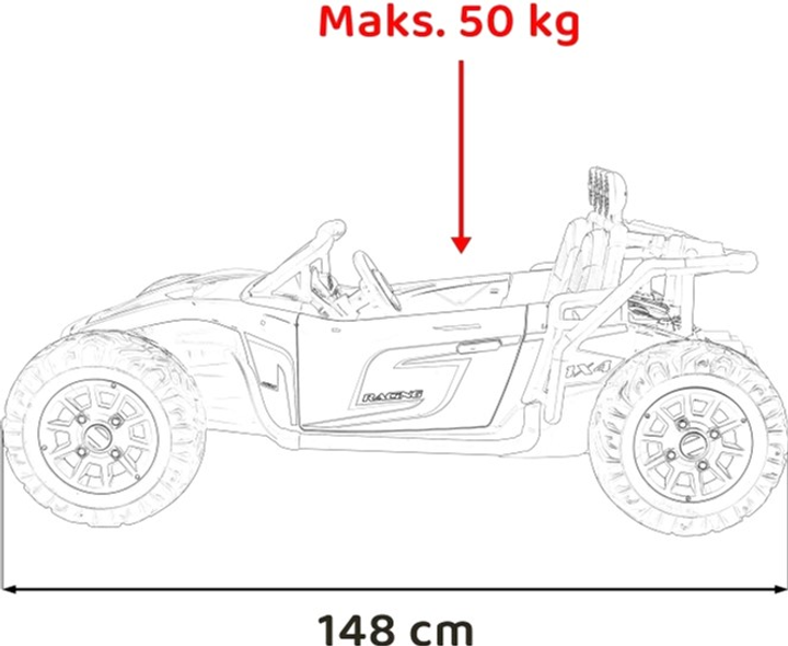 Баггі на акумуляторі Ramiz Buggy Racing 5 Чорний (5903864955804) - зображення 3