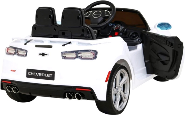 Електромобіль для дітей Ramiz Chevrolet Camaro 2SS Білий (5903864951479) - зображення 7