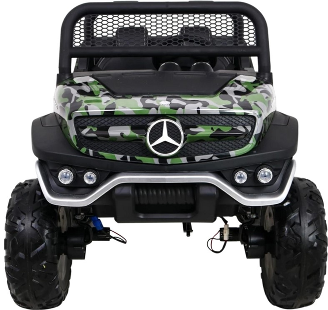 Електромобіль для дітей Ramiz Jeep Mercedes Benz Unimog Камуфляжний лакований Зелений (5903864907698) - зображення 3