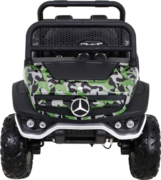 Електромобіль для дітей Ramiz Jeep Mercedes Benz Unimog Камуфляжний лакований Зелений (5903864907698) - зображення 4