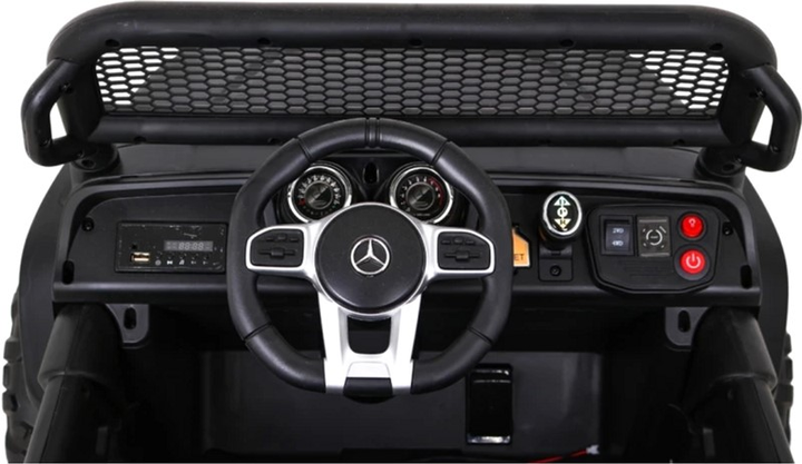 Електромобіль для дітей Ramiz Jeep Mercedes Benz Unimog Чорний (5903864914825) - зображення 8