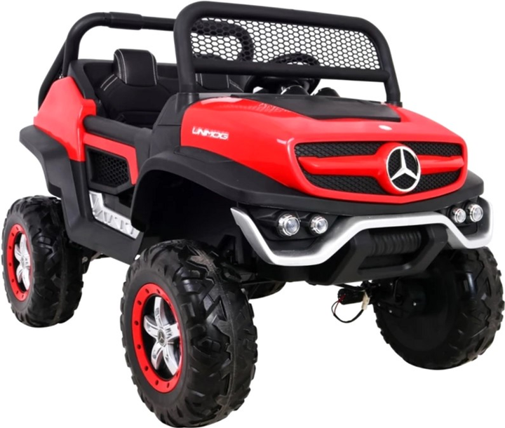 Електромобіль для дітей Ramiz Jeep Mercedes Benz Unimog Червоний (5903864907681) - зображення 11