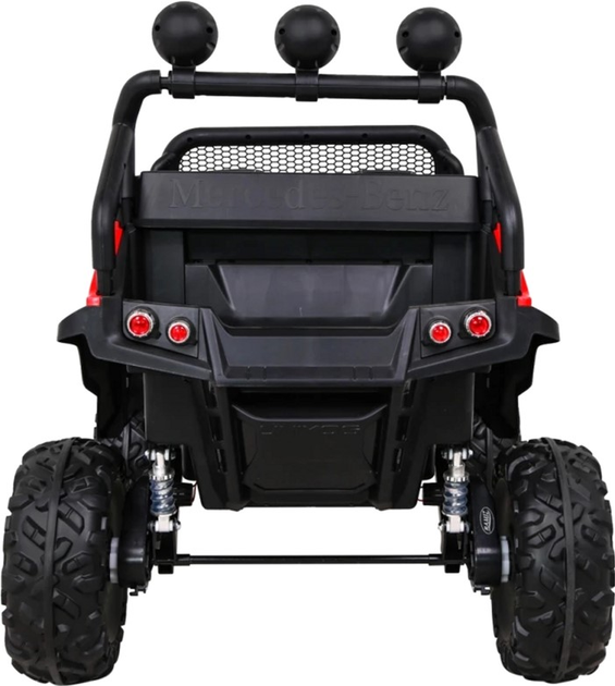 Samochód elektryczny dla dzieci Ramiz Jeep Mercedes Benz Unimog Terenowy Czerwony (5903864914832) - obraz 6
