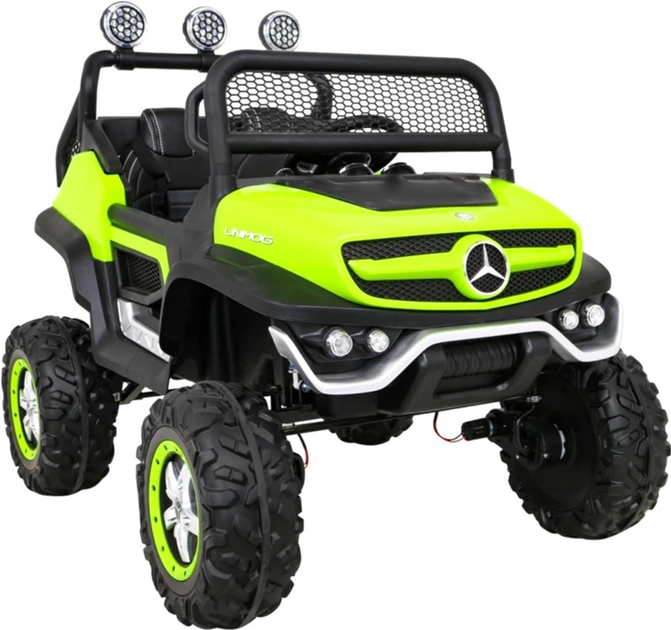 Samochód elektryczny dla dzieci Ramiz Jeep Mercedes Benz Unimog Zielony (5903864914863) - obraz 9
