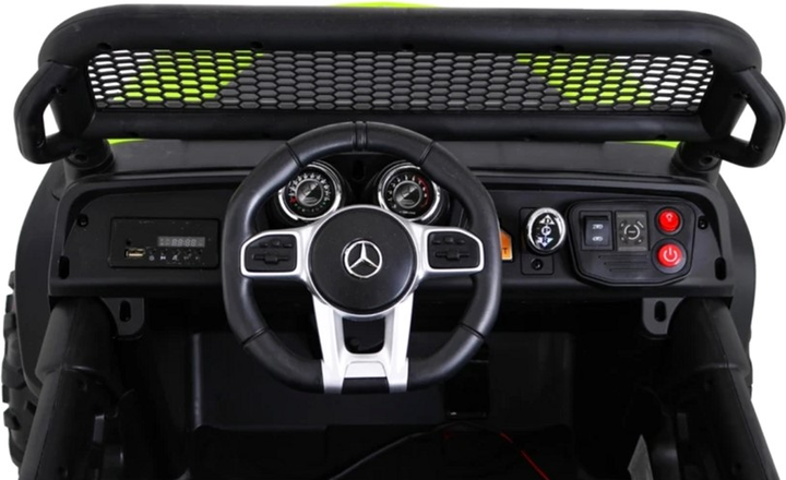 Samochód elektryczny dla dzieci Ramiz Jeep Mercedes Benz Unimog Zielony (5903864914863) - obraz 10