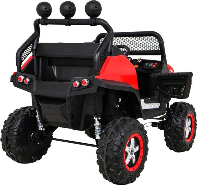 Samochód elektryczny dla dzieci Ramiz Jeep Mercedes Benz Unimog Terenowy Czerwony (5903864914832) - obraz 9