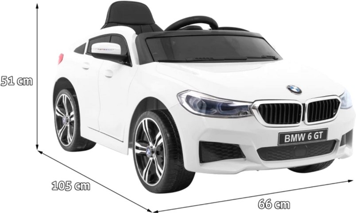 Електромобіль Ramiz BMW 6 GT Білий (5903864906271) - зображення 2
