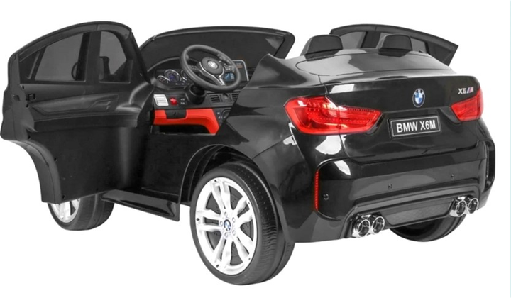 Електромобіль для дітей Ramiz BMW X6M XXL Чорний лакований (5903864906349) - зображення 6