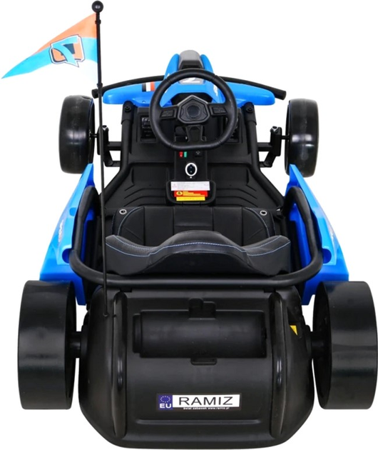Gokart elektryczny dla dzieci Ramiz Speed 7 Drift King Niebieski (5903864952032) - obraz 7