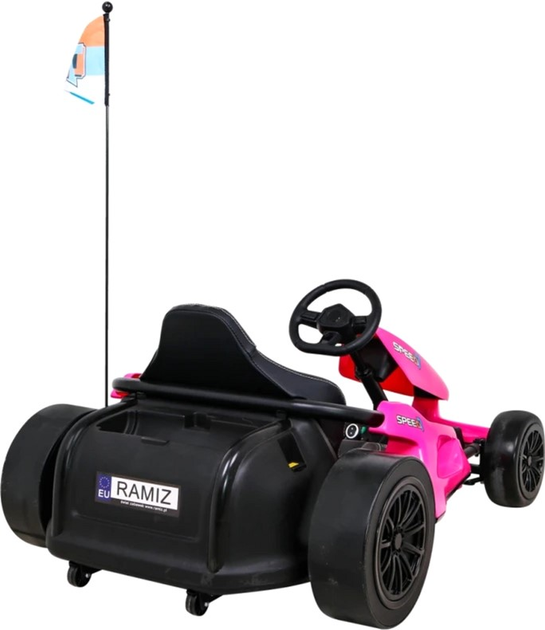 Електрокарт для дітей Ramiz Speed 7 Drift King Рожевий (5903864952025) - зображення 6