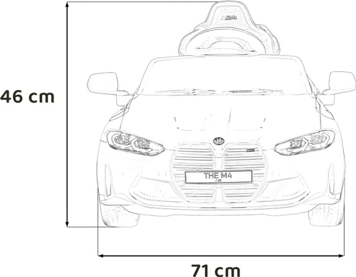 Samochód elektryczny Ramiz BMW M4 Biały (5903864940688) - obraz 2