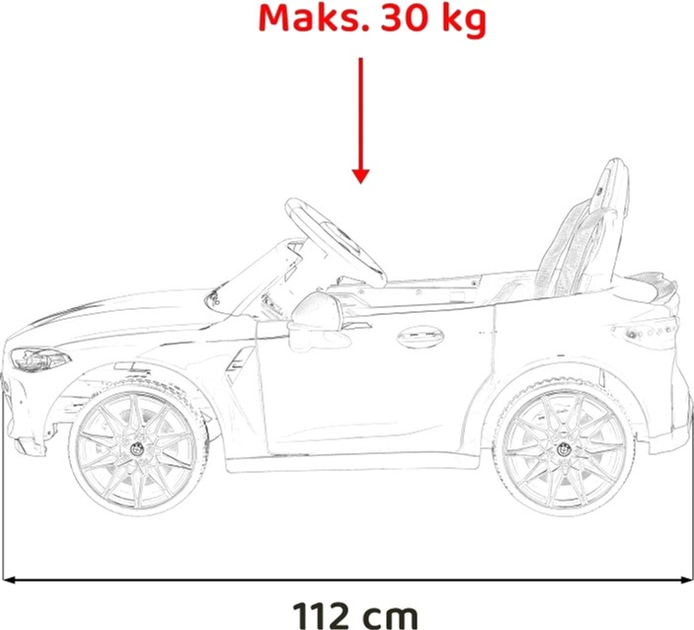 Samochód elektryczny dla dzieci Ramiz BMW M4 Niebieski (5903864940664) - obraz 3