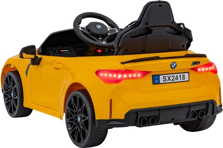 Електромобіль для дітей Ramiz BMW M4 Жовтий (5903864940695) - зображення 6