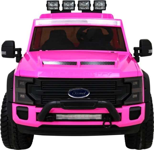 Samochód elektryczny dla dzieci Ramiz Jeep Ford Super Duty Różowy (5903864951264) - obraz 3