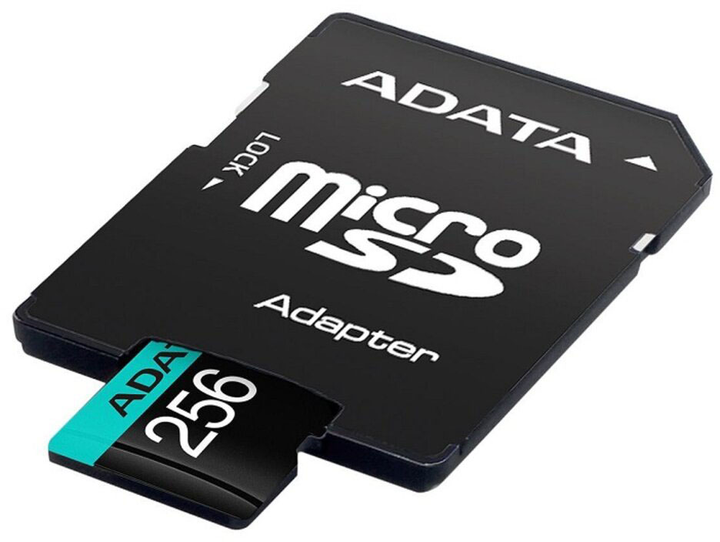 Карта пам'яті ADATA MicroSDXC 256 GB + Adapter (AUSDX256GUI3V30SA2-RA1) - зображення 3