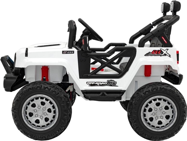 Samochód elektryczny dla dzieci Ramiz Jeep Off Road Speed Biały (5903864940435) - obraz 3