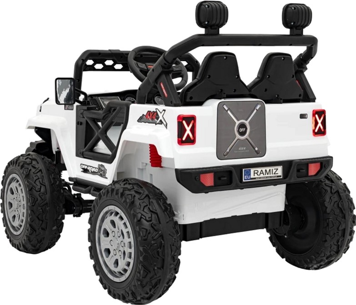 Samochód elektryczny dla dzieci Ramiz Jeep Off Road Speed Biały (5903864940435) - obraz 4