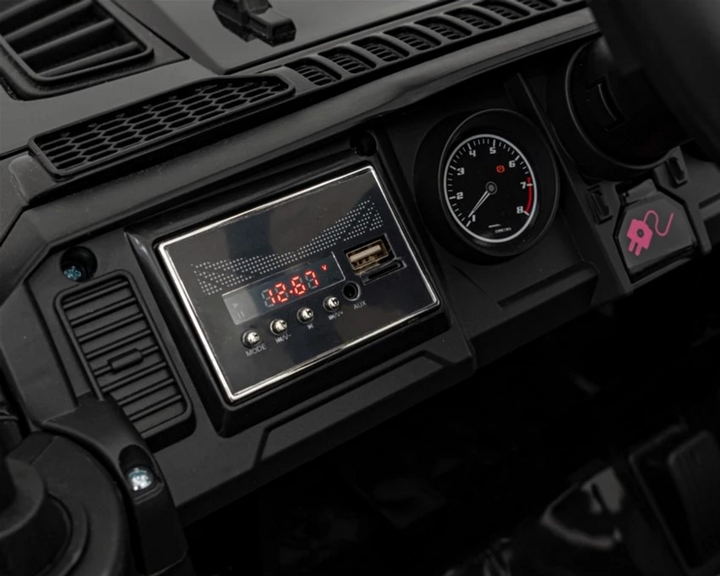 Samochód elektryczny dla dzieci Ramiz Jeep Off Road Speed Czarny (5903864940398) - obraz 11