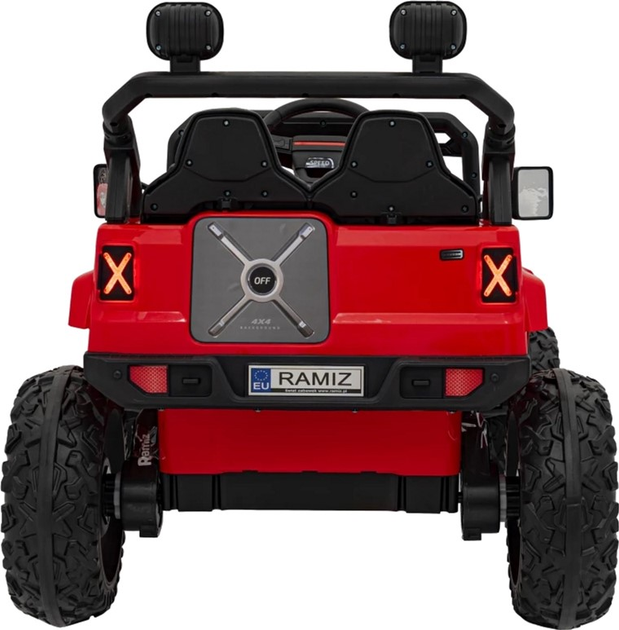 Samochód elektryczny dla dzieci Ramiz Jeep Off Road Speed Czerwony (5903864940428) - obraz 6