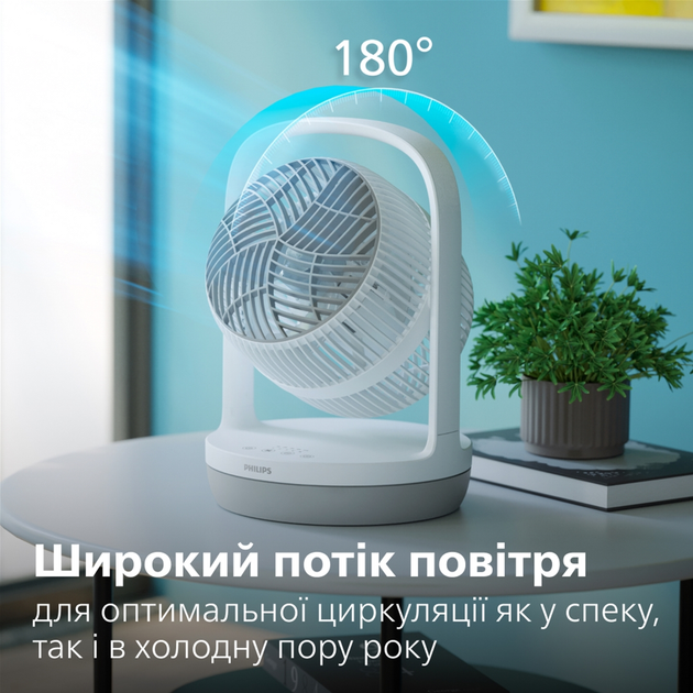 Настільний вентилятор PHILIPS Series 2000 CX2050/00 - зображення 6