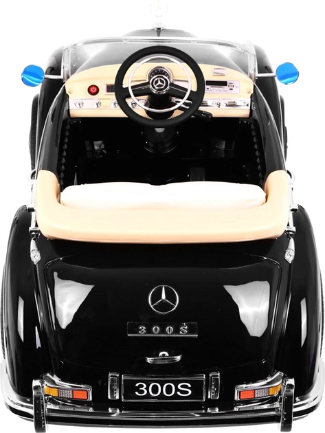 Електромобіль для дітей Ramiz Mercedes Benz 300S Retro Чорний (5903864907025) - зображення 5