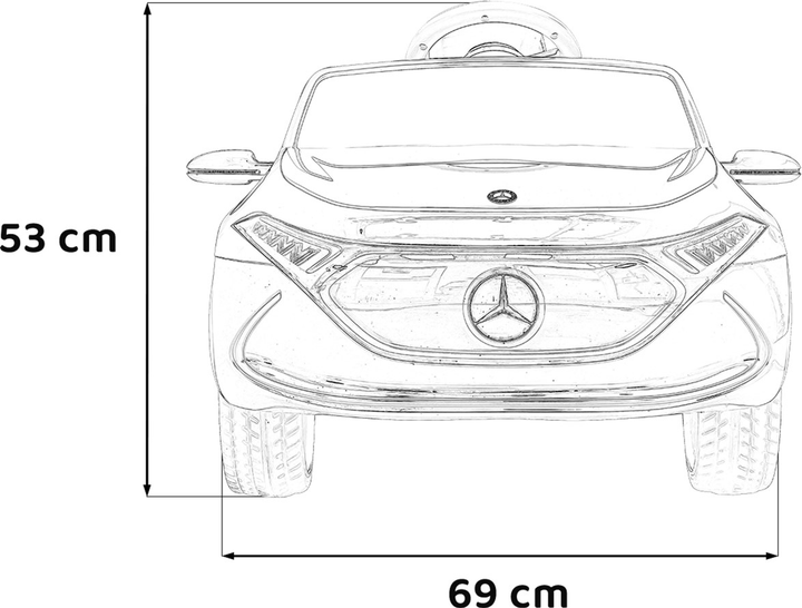 Електромобіль Ramiz Mercedes Benz AMG EQA Чорний (5903864955460) - зображення 2