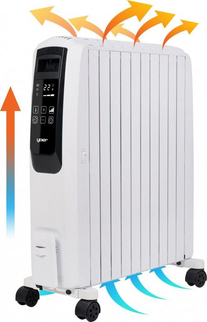 Обігрівач Yoer Inferno OFR1025W - изображение 5