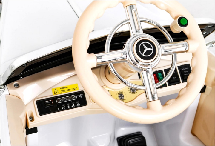 Samochód elektryczny dla dzieci Ramiz Mercedes Benz Retro 540A Biały (5903864913859) - obraz 9