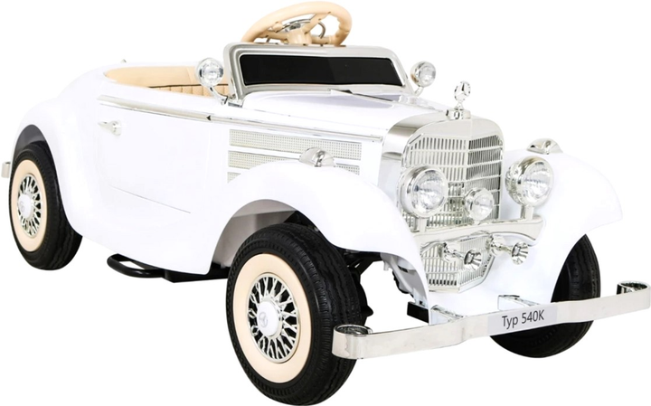 Samochód elektryczny dla dzieci Ramiz Mercedes Benz Retro 540A Biały (5903864913859) - obraz 13