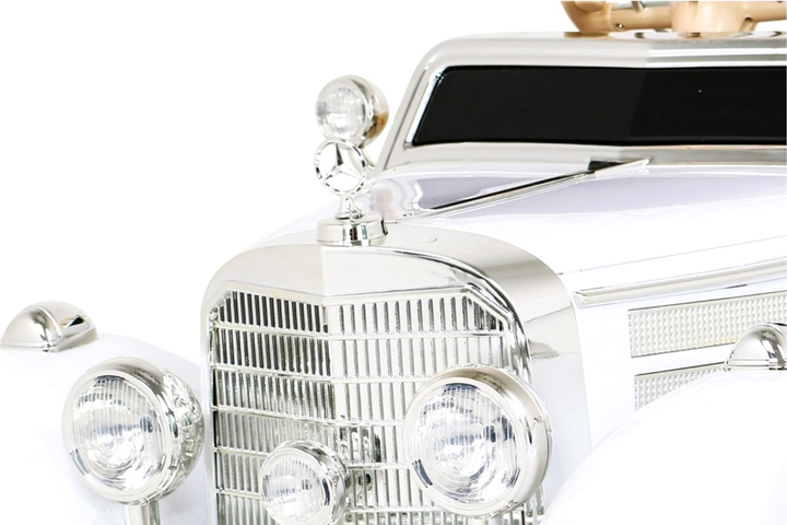 Samochód elektryczny dla dzieci Ramiz Mercedes Benz Retro 540A Biały (5903864913859) - obraz 15