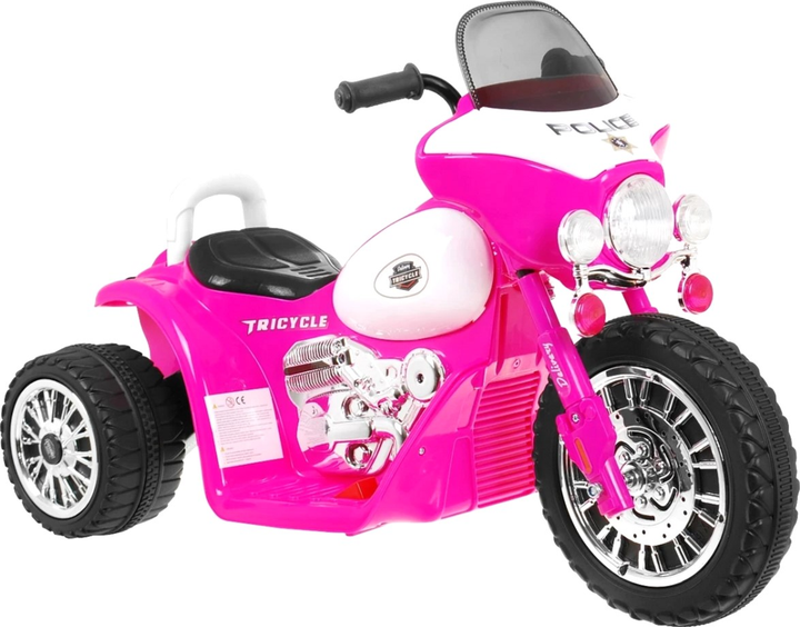 Motocykl elektryczny dla dzieci Ramiz Chopper Różowy (5903864906820) - obraz 3