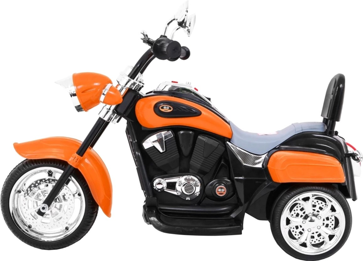 Motocykl elektryczny dla dzieci Ramiz Chopper Night Bike Pomarańczowy (5903864907537) - obraz 3
