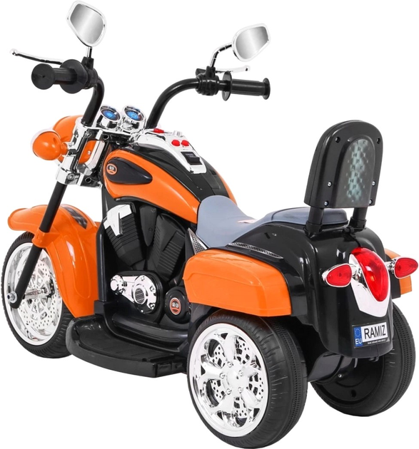 Motocykl elektryczny dla dzieci Ramiz Chopper Night Bike Pomarańczowy (5903864907537) - obraz 4