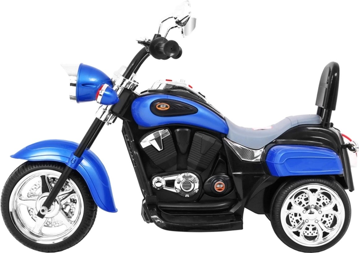 Motocykl elektryczny dla dzieci Ramiz Chopper Night Bike Niebieski (5903864907520) - obraz 4