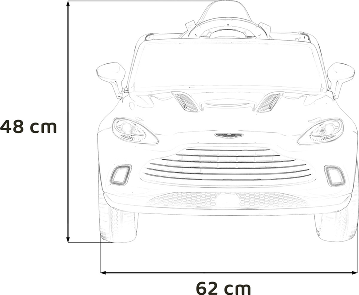 Електромобіль Ramiz Aston Martin DBX Червоний (5903864941074) - зображення 2