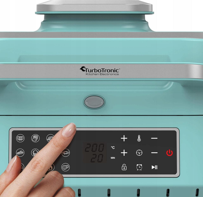 Аерогриль TurboTronic 1800w 5,5L Turquoise - зображення 5