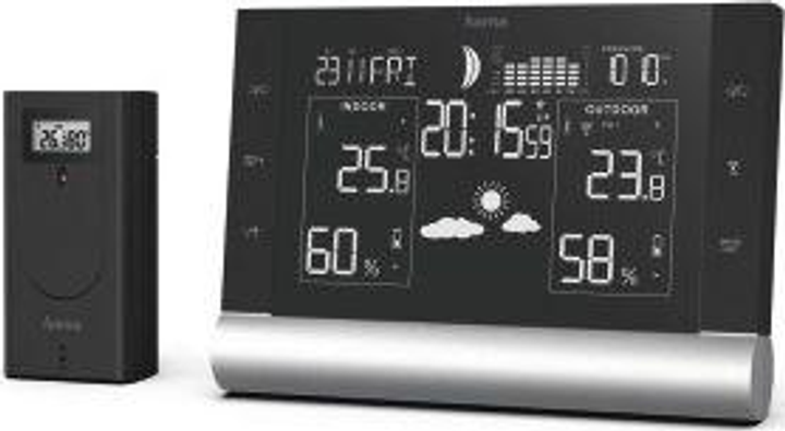 Метеостанція Hama Black line plus 186418 - изображение 1