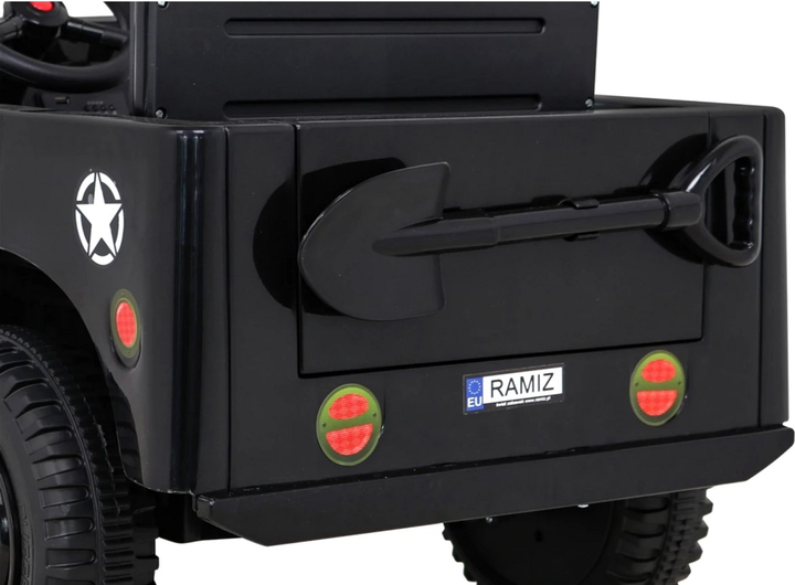 Електромобіль для дітей Ramiz Ramiz Military Retro DDW-3 4 x 4 Чорний (5903864951516) - зображення 13