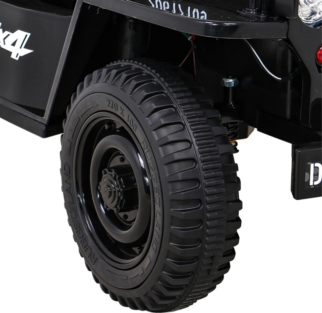 Електромобіль для дітей Ramiz Ramiz Military Retro DDW-3 4 x 4 Чорний (5903864951516) - зображення 14