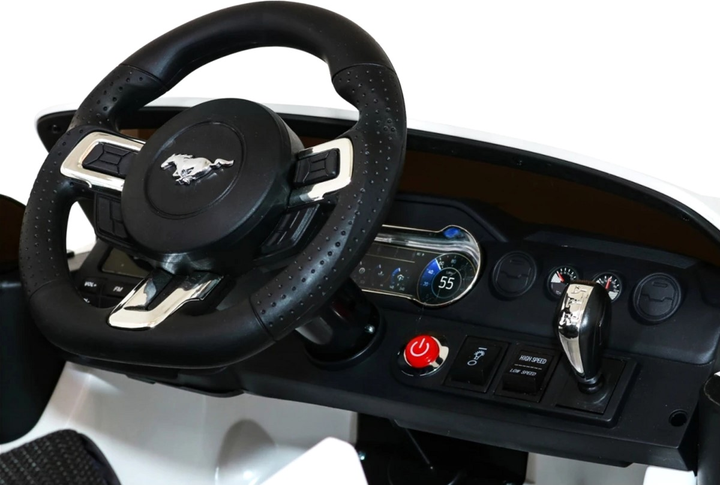 Електромобіль для дітей Ramiz Ford Mustang GT Білий (5903864913842) - зображення 3