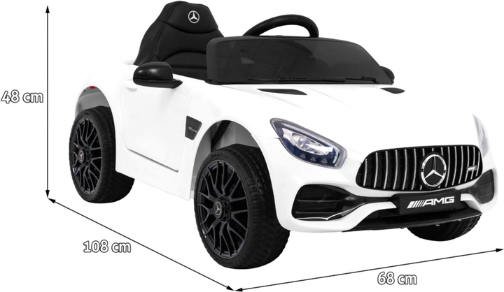 Електромобіль Ramiz Mercedes Benz GT Білий (5903864914153) - зображення 2