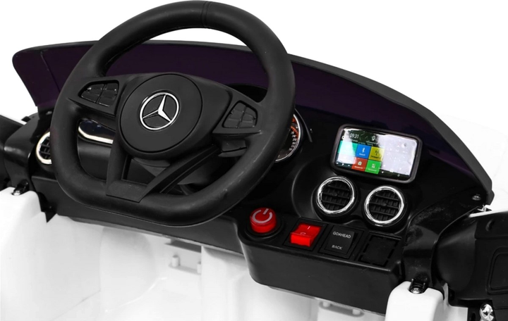 Електромобіль для дітей Ramiz Mercedes Benz GT Білий (5903864914153) - зображення 8