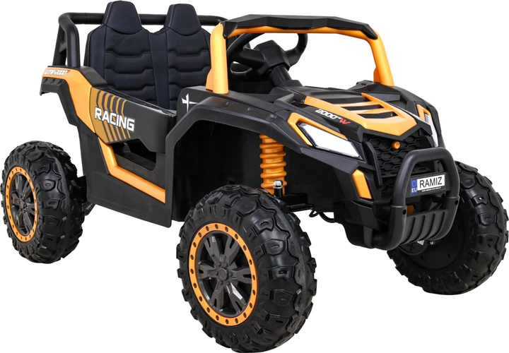Samochód elektryczny dla dzieci Ramiz Buggy UTV 2000M Racing Złoty (5903864952285) - obraz 9