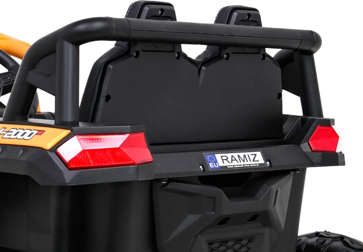 Samochód elektryczny dla dzieci Ramiz Buggy UTV 2000M Racing Złoty (5903864952285) - obraz 11