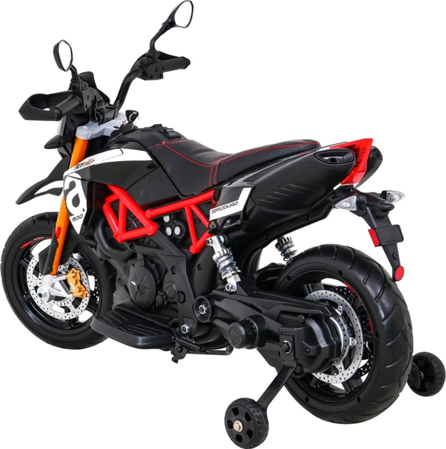 Motocykl elektryczny dla dzieci Ramiz Aprilia Czarny (5903864942873) - obraz 6