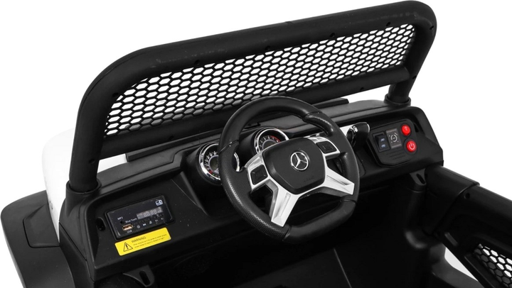 Електромобіль для дітей Ramiz Mercedes Benz Unimog Білий (5903864907674) - зображення 7