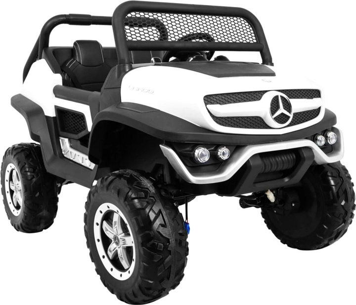 Електромобіль для дітей Ramiz Mercedes Benz Unimog Білий (5903864907674) - зображення 12