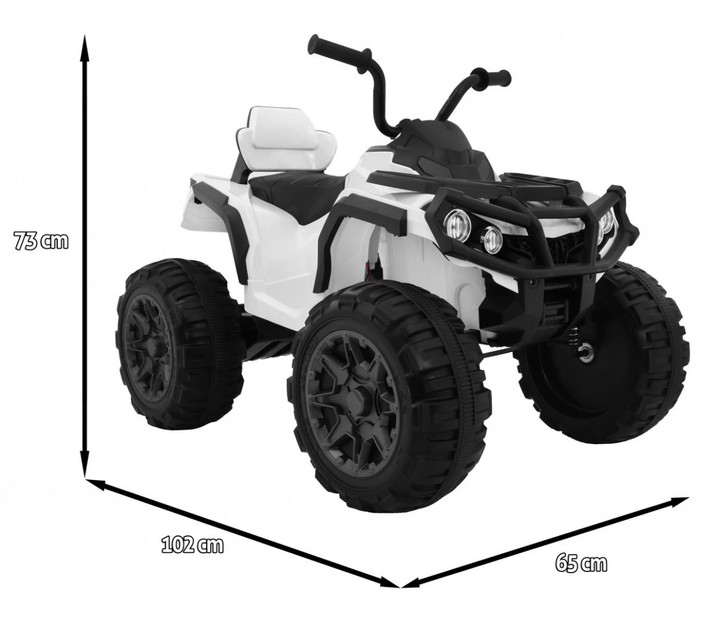 Quad elektryczny Ramiz ATV Biały (5903864904383) - obraz 2